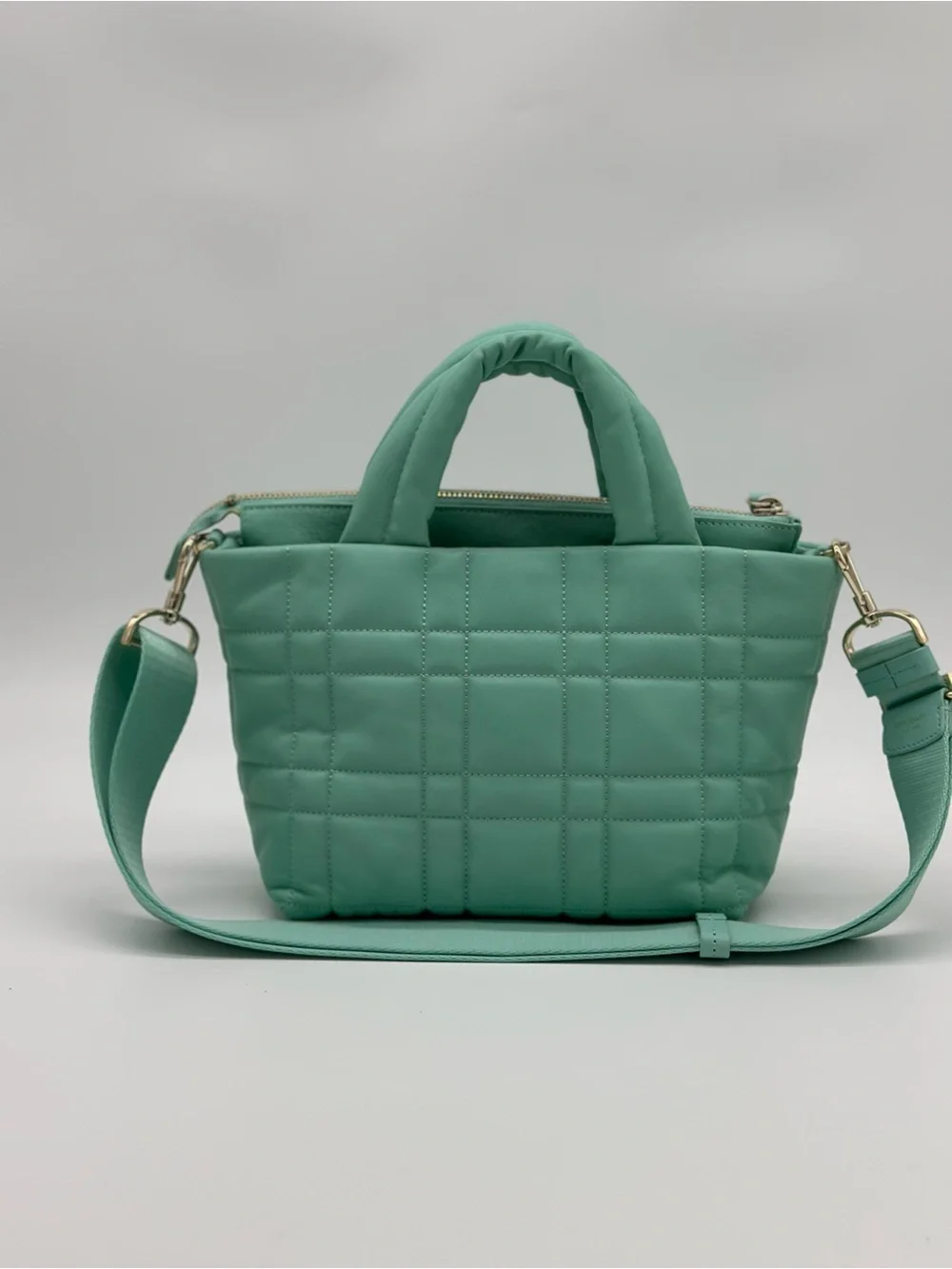 kate spade Quilted Mint Green Top-Handle Crossbody Tote